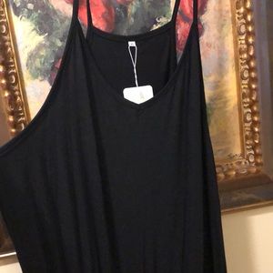 🫶Tank Jumpsuit Soft Jersey T-Shirt wide leg stretch waist band with pockets